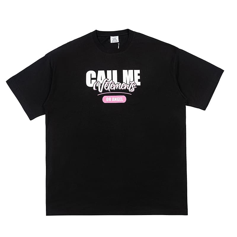 Vetements Letter Print Oversized Tee