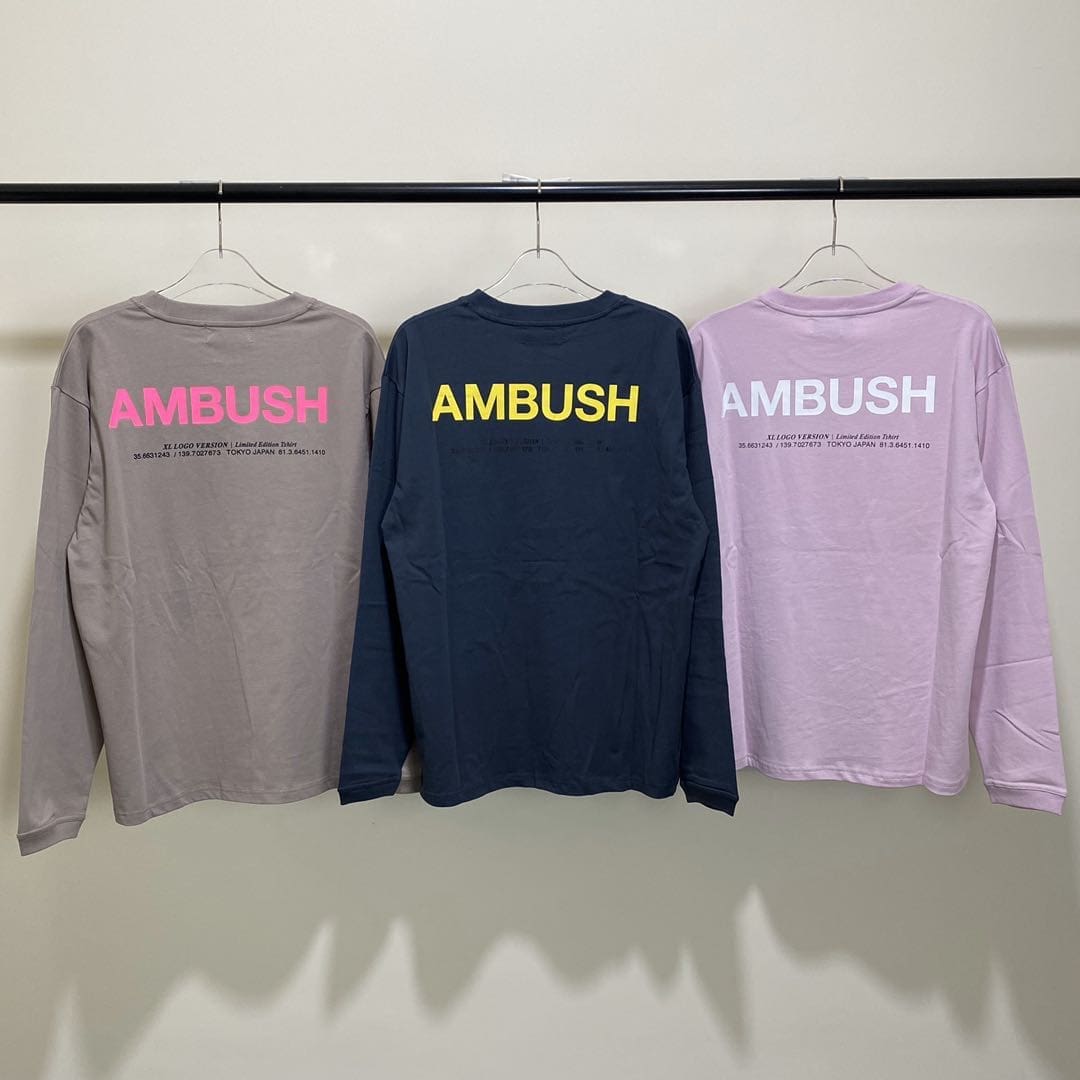 Amush 19Ss Large Logo Long Sleeve Tee