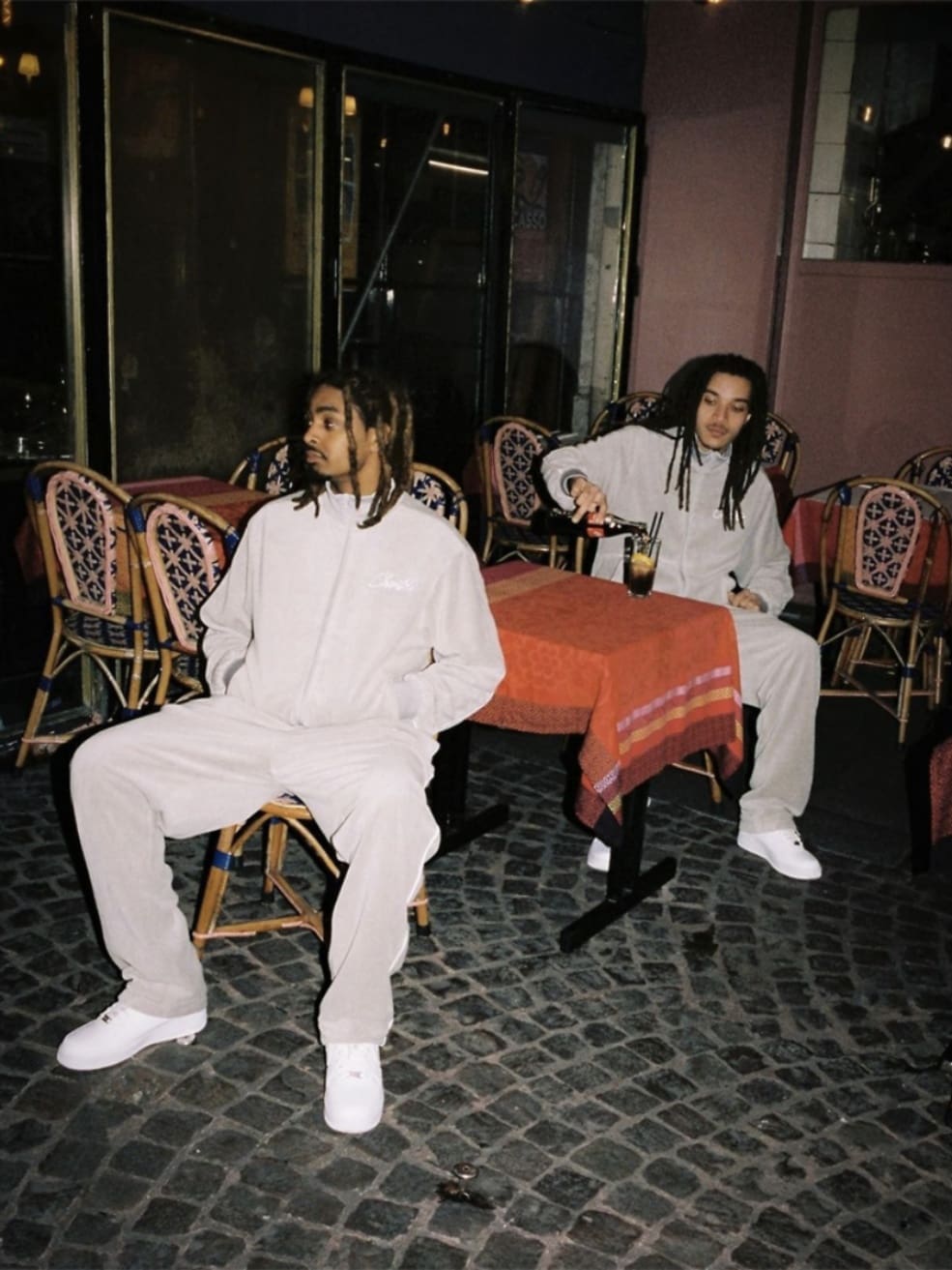 Corteiz Velvet Track Set with Embroidered Letter Zipper