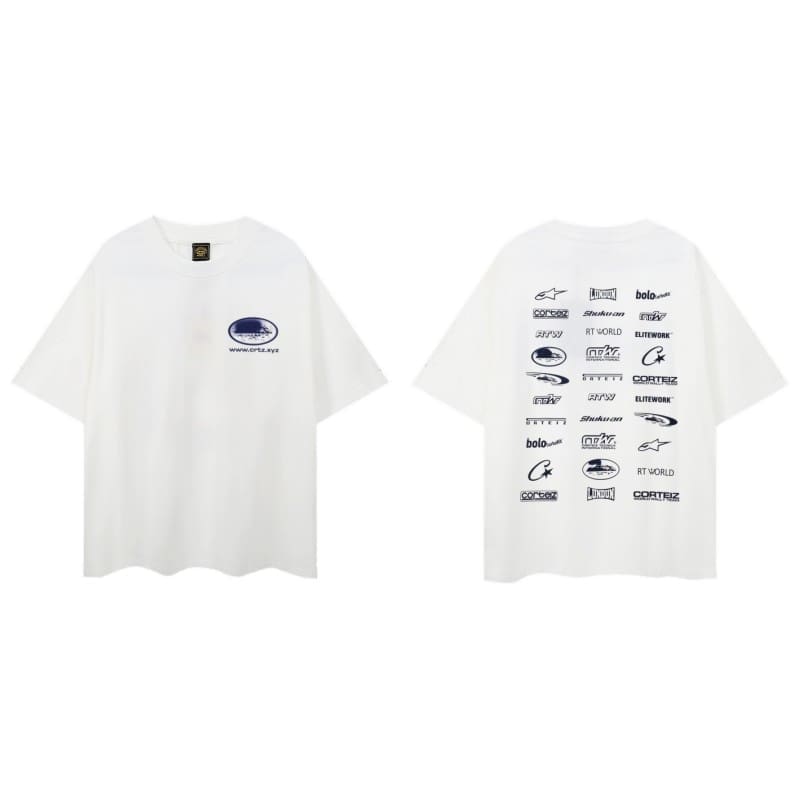 Corteiz Devil Island Graffiti Short Sleeve T-Shirt Summer Street Style