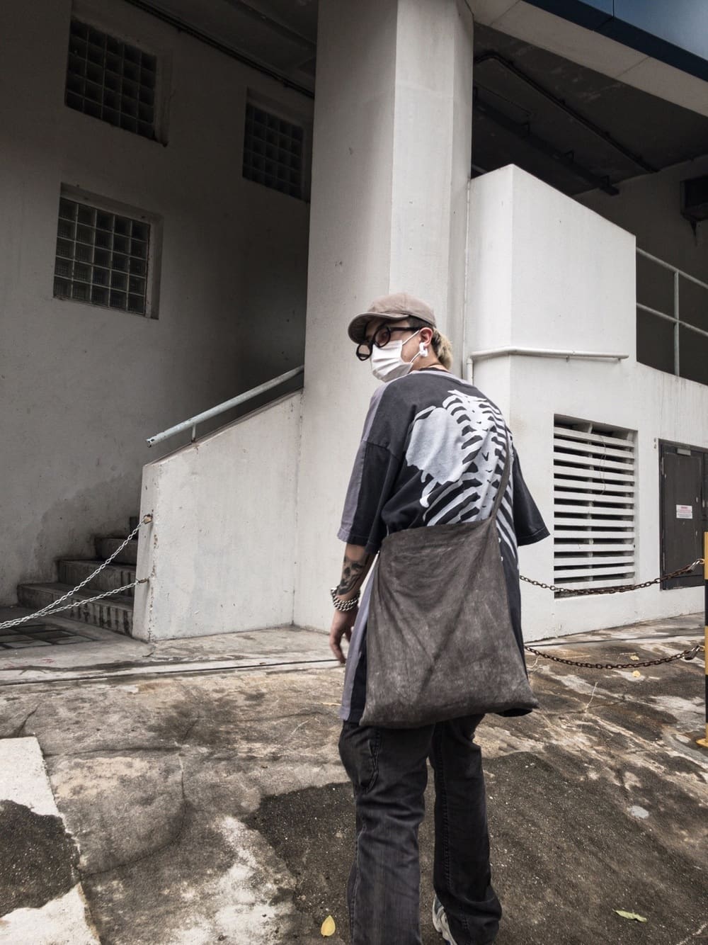 Wine Warmer Kapital 21Ss Bone Print T-Shirt