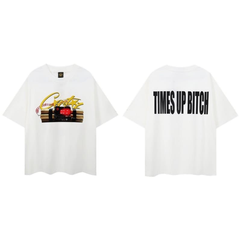 Corteiz Devil Island Graffiti Short Sleeve T-Shirt Summer Street Style