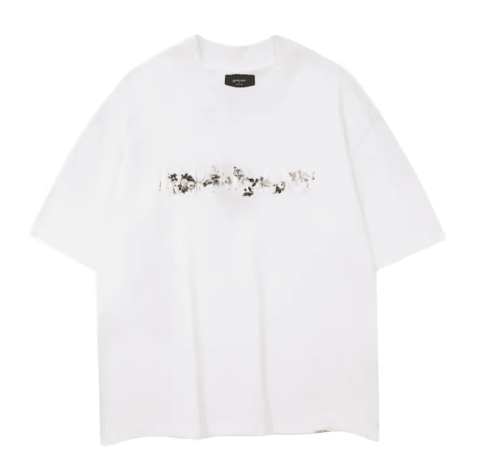 Represent Flower Letter High Street Casual T-Shirt for Men and Women