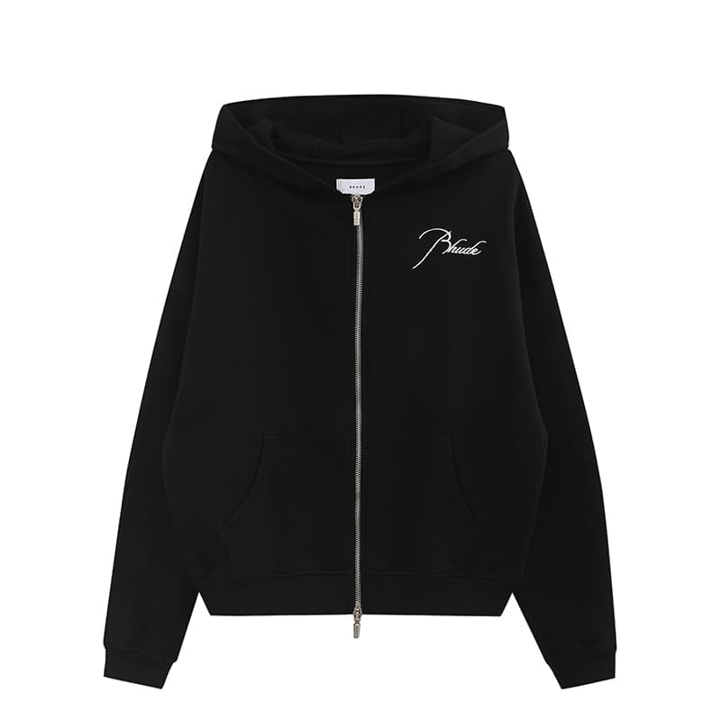 Rhude Capsule Zipper Letter Logo Hoodie