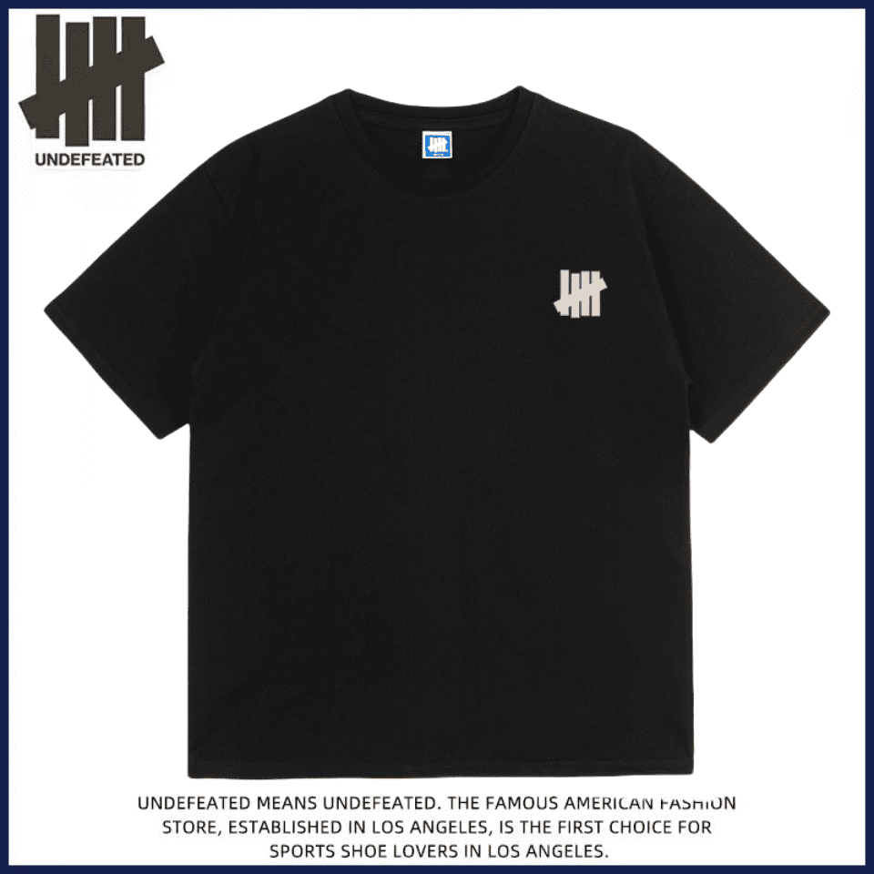 Undefeated Five Bars Letter Print Tee