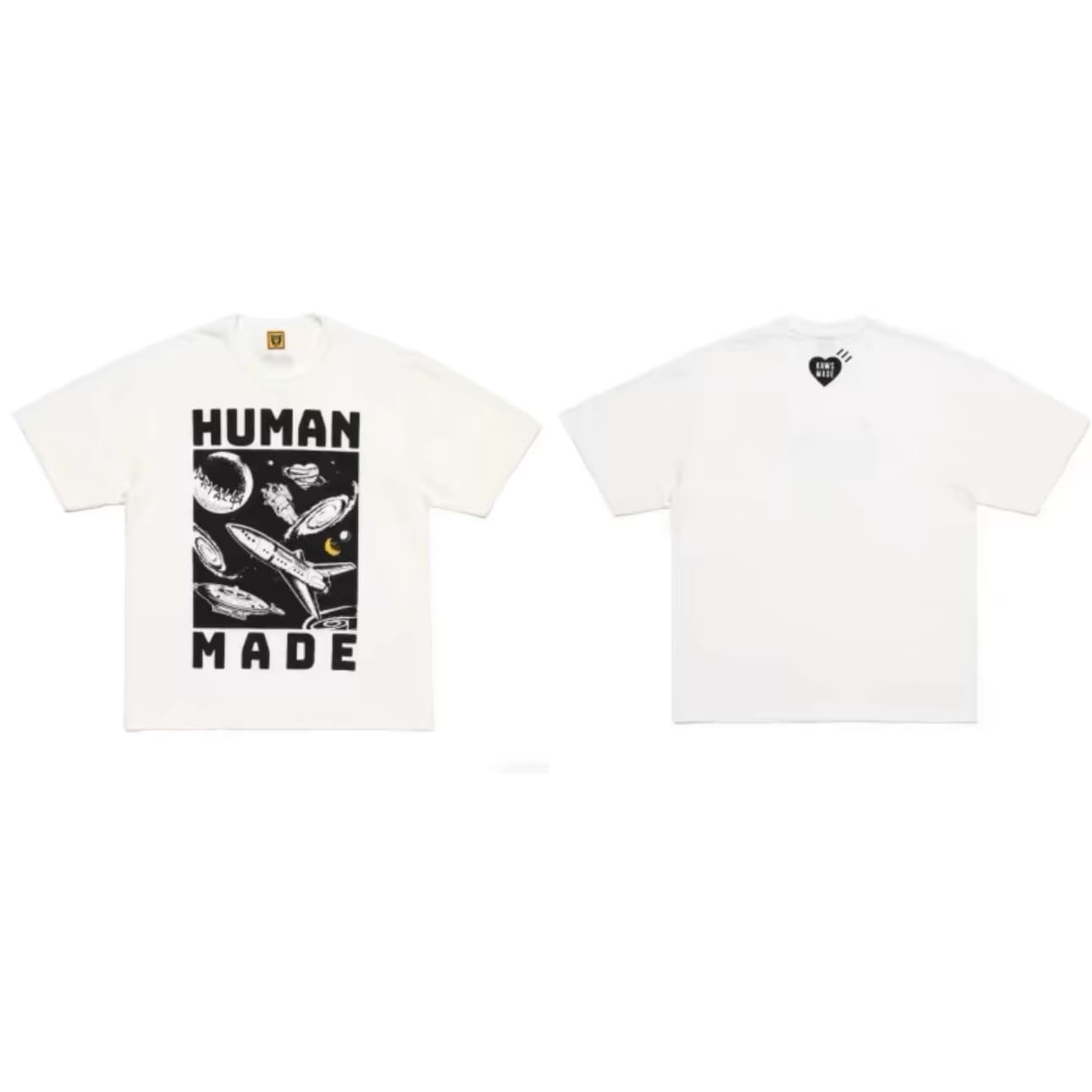 Hvm*n M*de slub cotton round neck tee