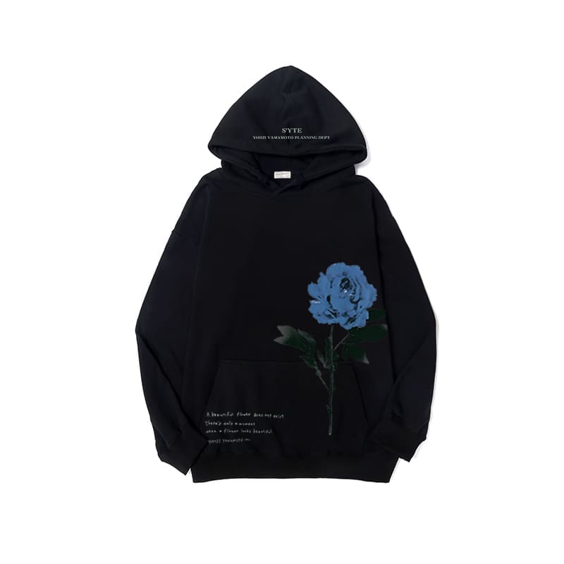 Yohji Yamamoto Rose Flower Sweatshirt