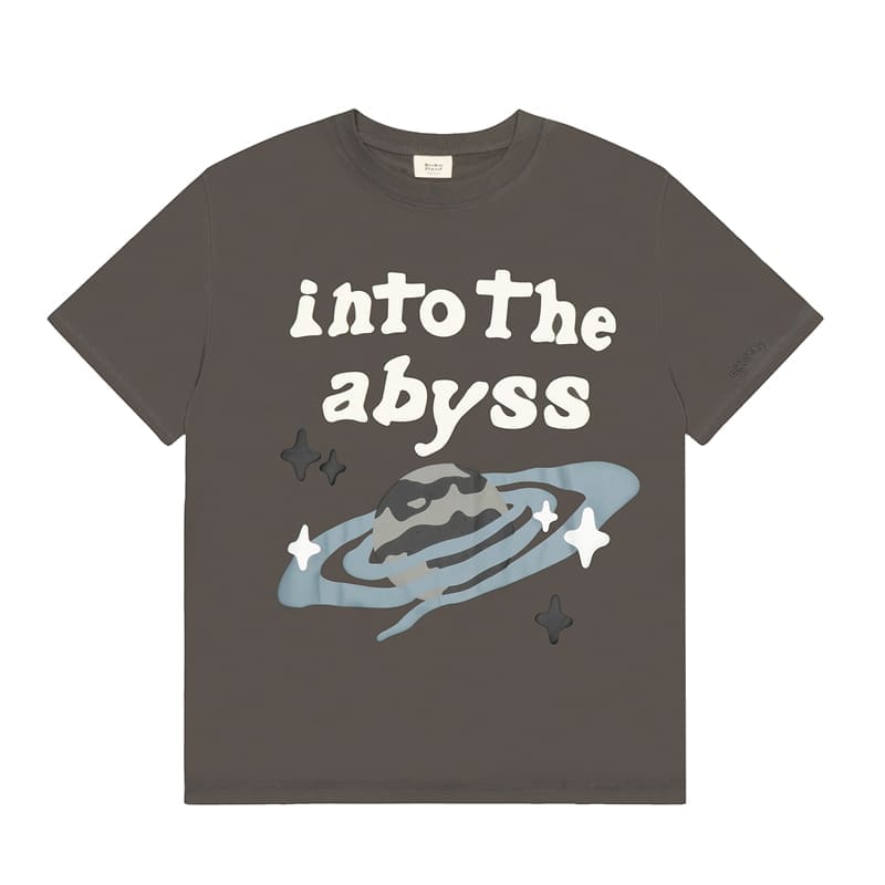 Broken Planet Puff Print Summer Cotton T-Shirt for Men and Women