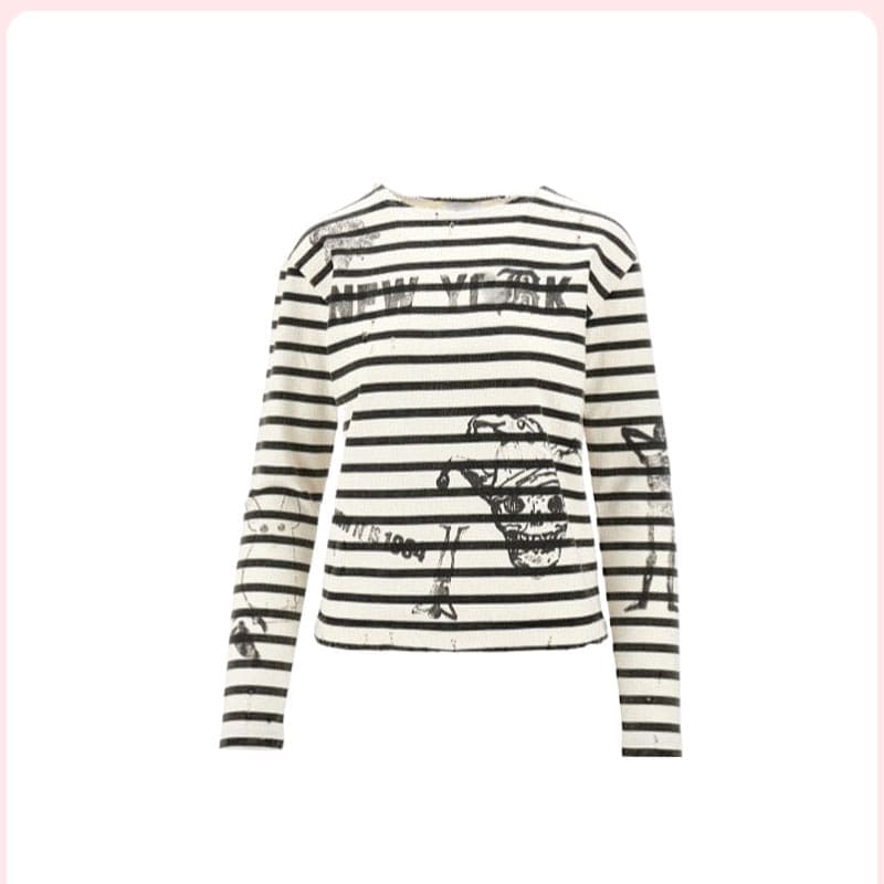 Street Style Printed Sweater