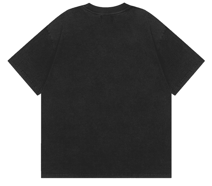 Represent Washed Embroidered Letter T-Shirt Retro Trendy Round Neck for Men and Women