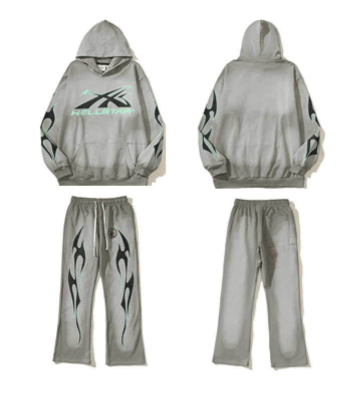 2024 H*lst*r high street leisure two-piece set sweater and pants for men and women