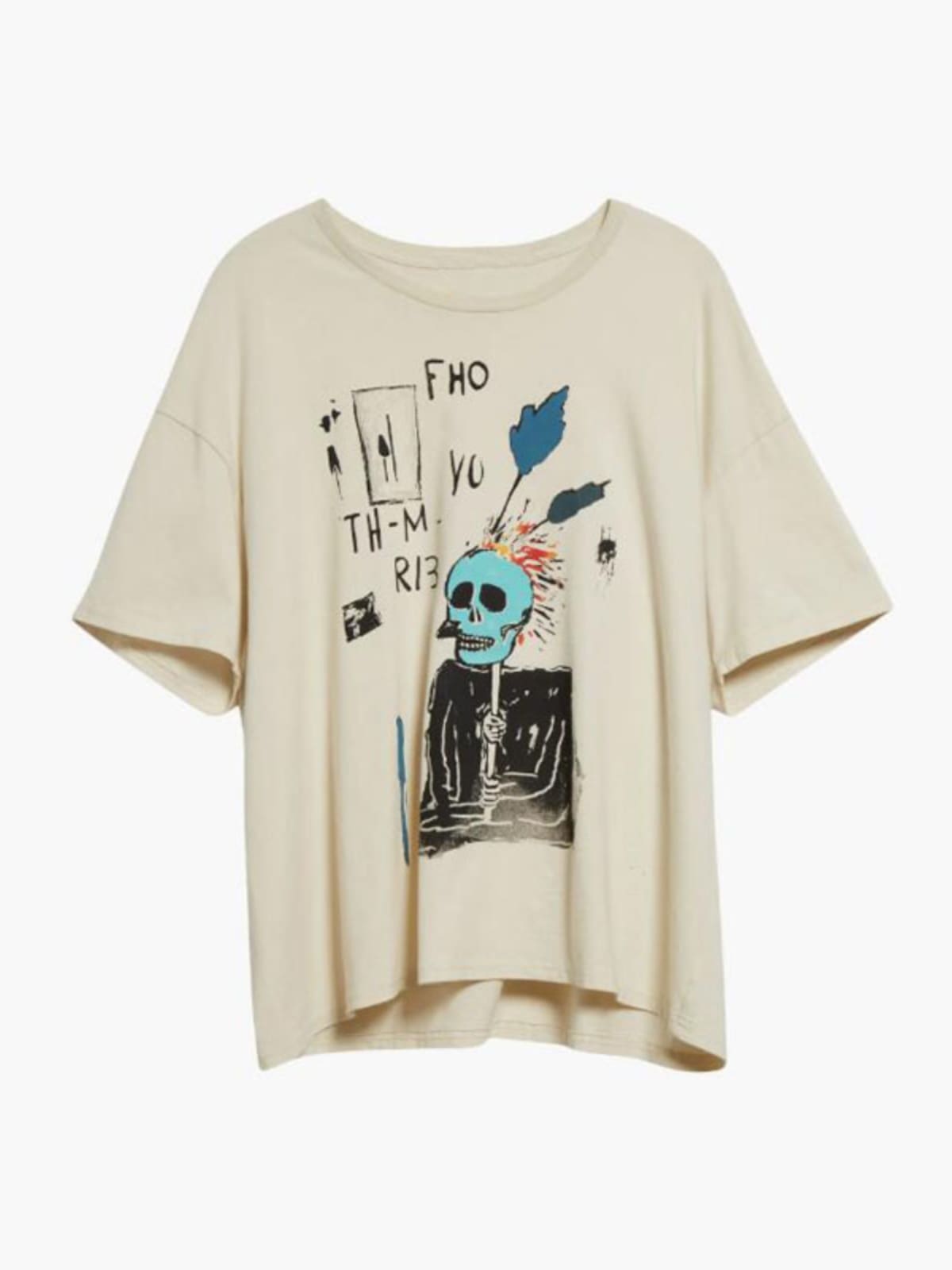 Early Autumn Punk Cartoon Skull Tee
