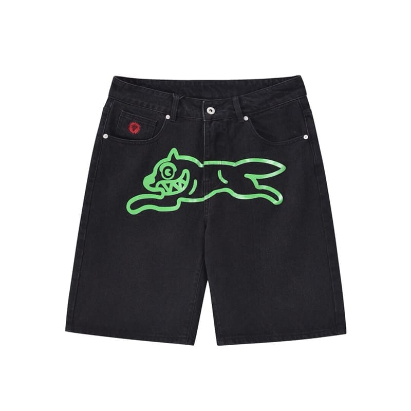 Bbc Ice Cream Flying Dog Denim Shorts