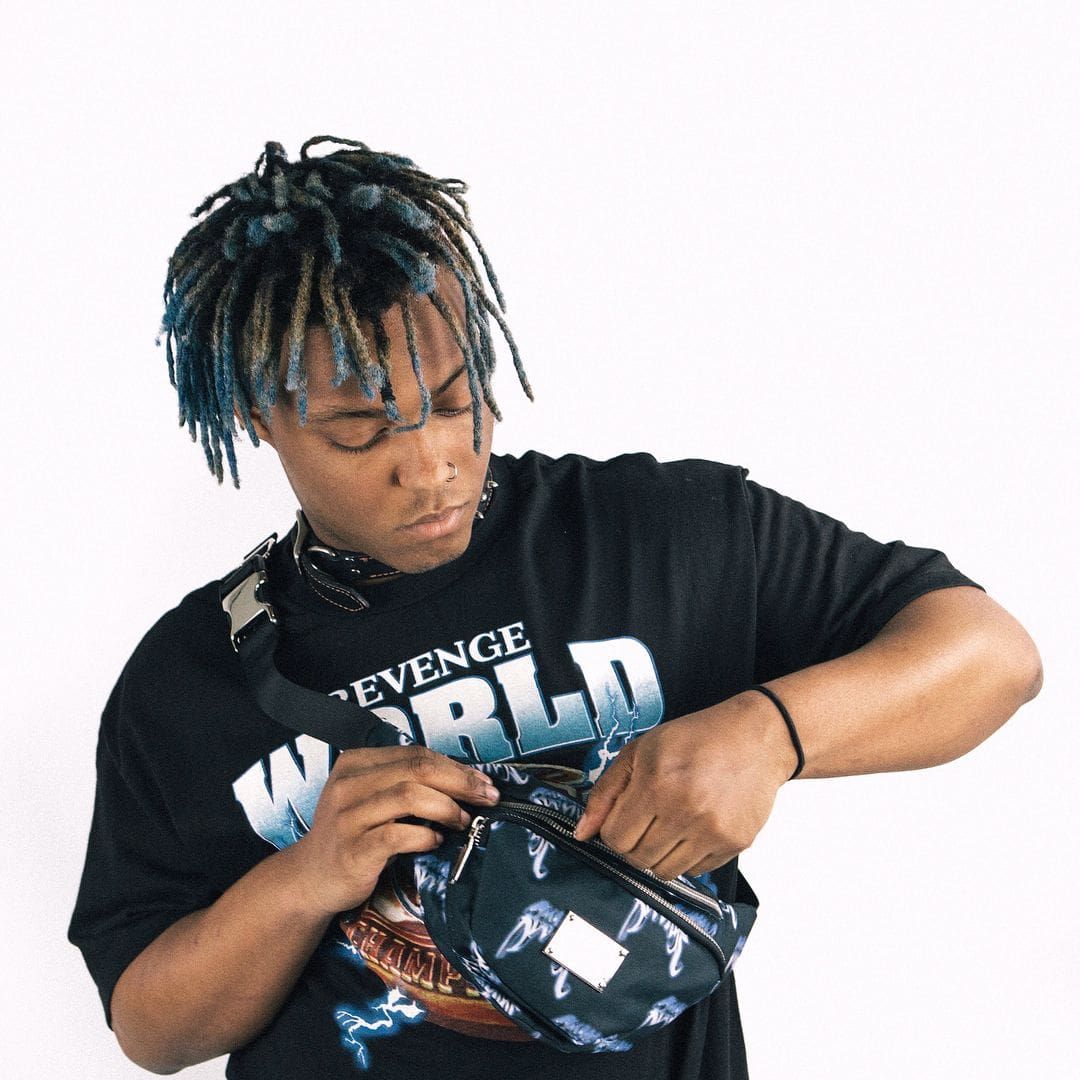 Revenge x Juice WRLD Lightning Skull Ring Championship Short Sleeve T-Shirt for Men and Women