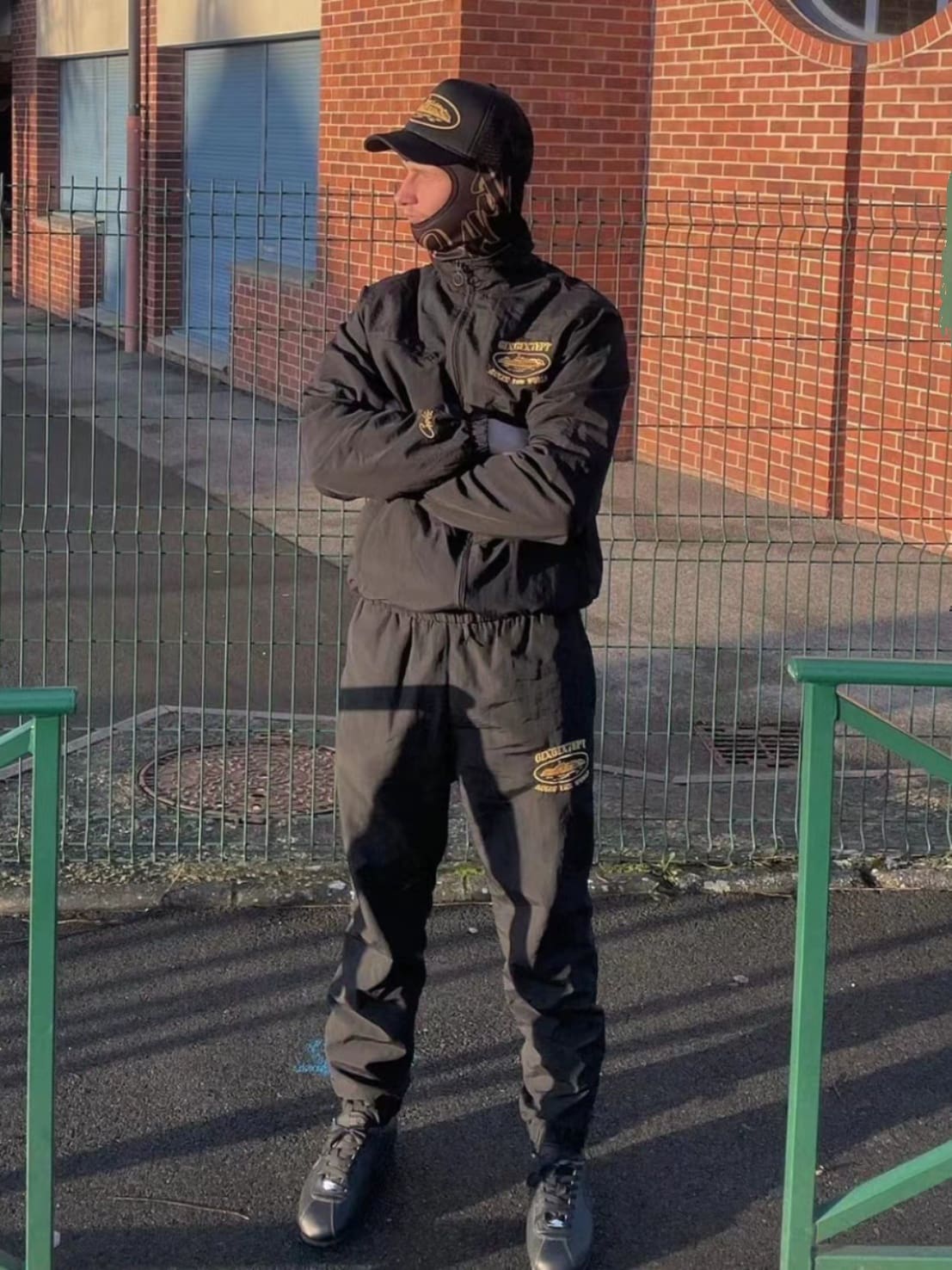 Corteiz Devil Island Warrior Zipper Jacket and Trousers Set