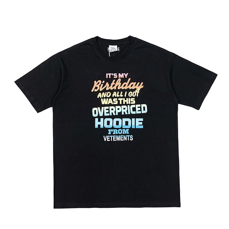 Vetements Letter Print Oversized Tee
