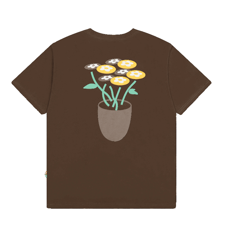 Vandythepink Floral Letter Print Tee