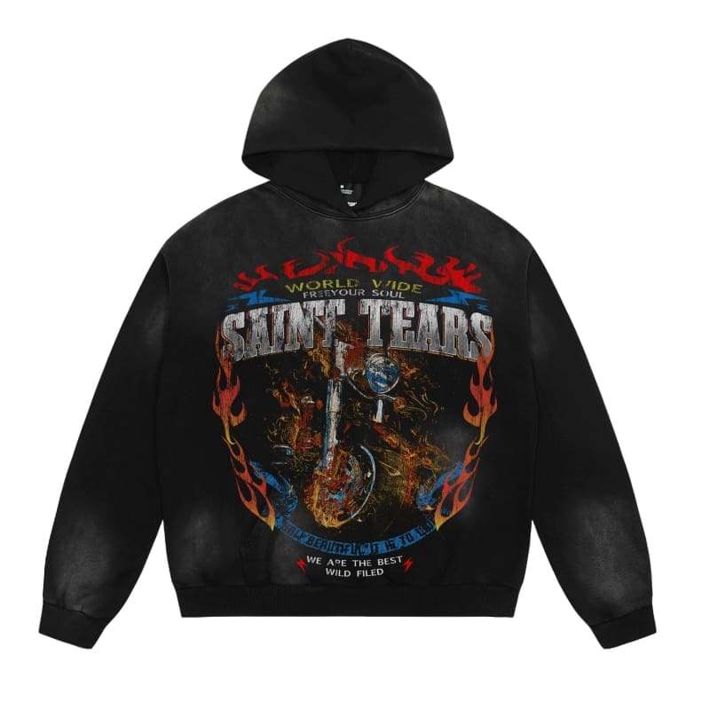 Saint Michael Denim Tears Vintage Hoodie