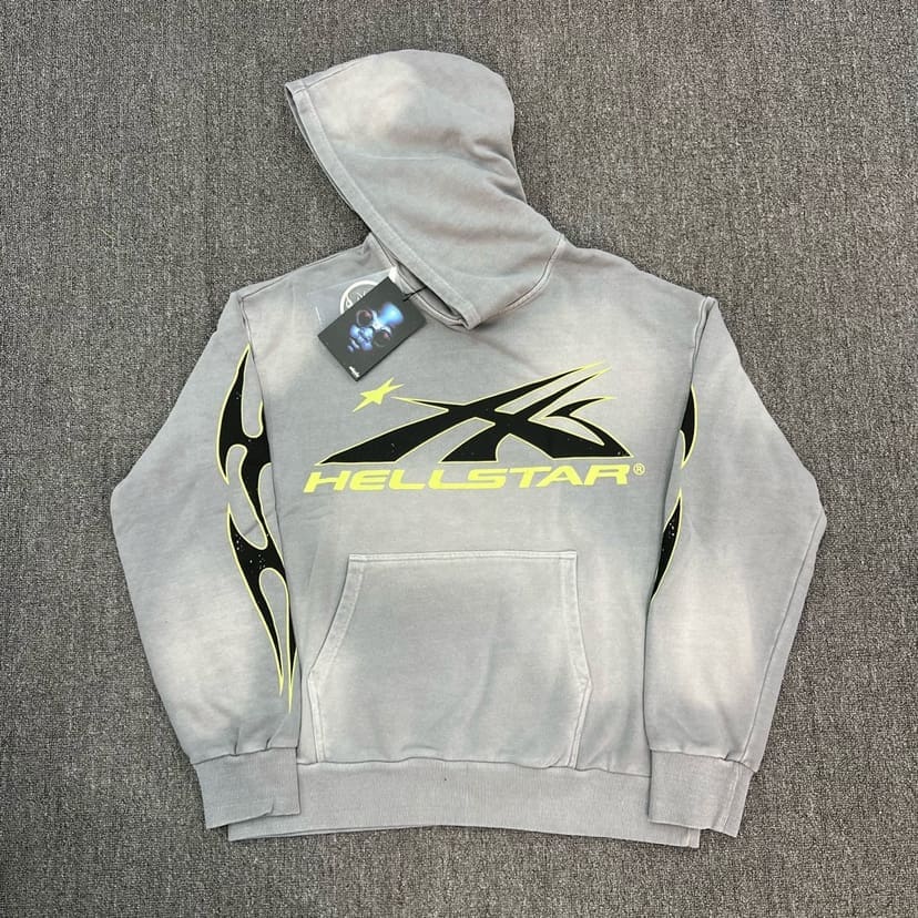 H*lst*r vintage washed big logo hoodie