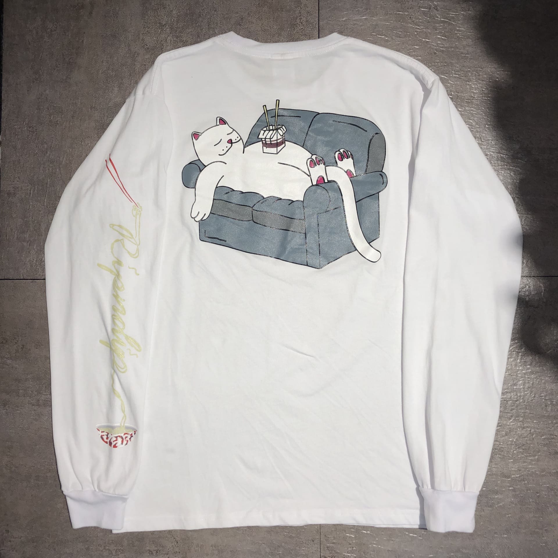Ripndip Middle Finger Cat Long Sleeve Tee