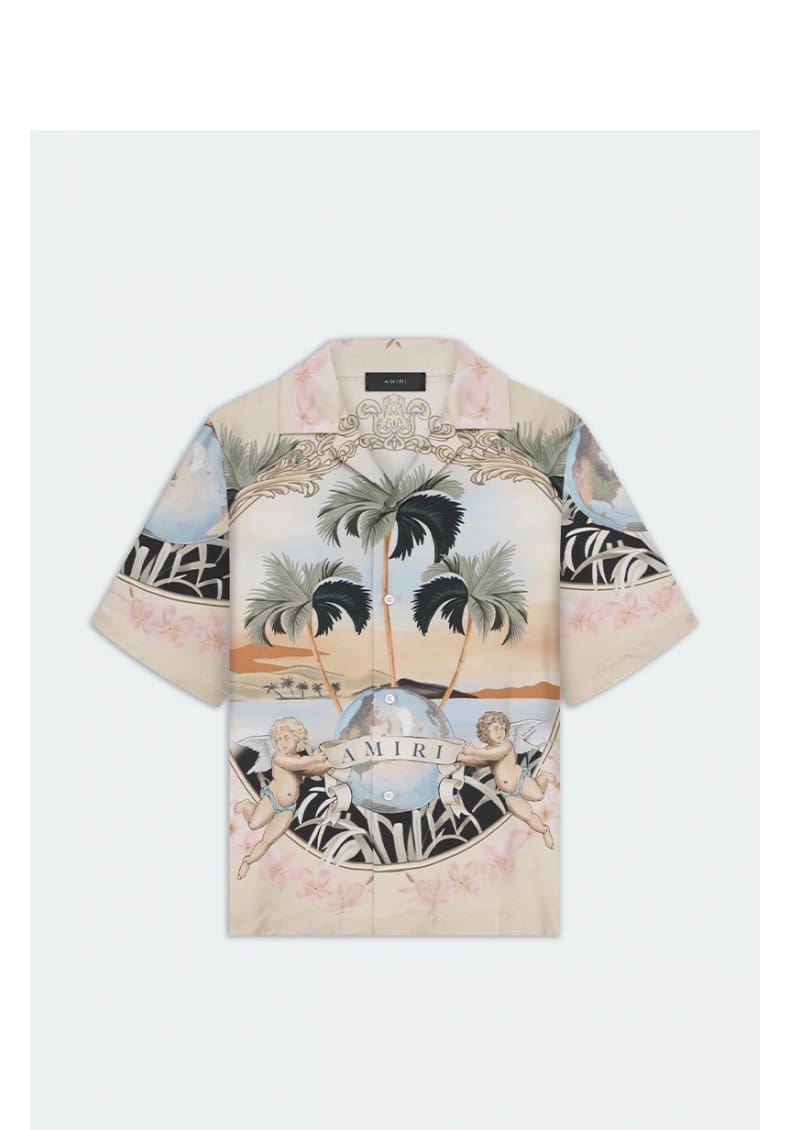 Amiri Fw24 Letter Print Polo Shirt