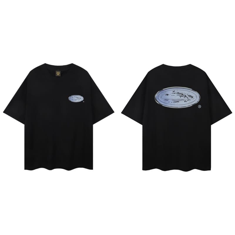 Corteiz Devil Island Graffiti Short Sleeve T-Shirt Summer Street Style