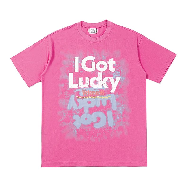 Vetements Letter Print Oversized Tee