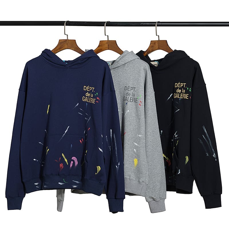 Gallery Dept Paint-Splashing Graffiti Hoodie