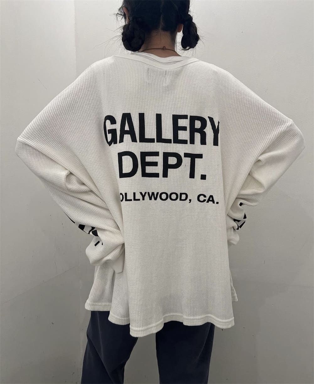 Gallery Dept Waffle Logo Long Sleeve T-Shirt