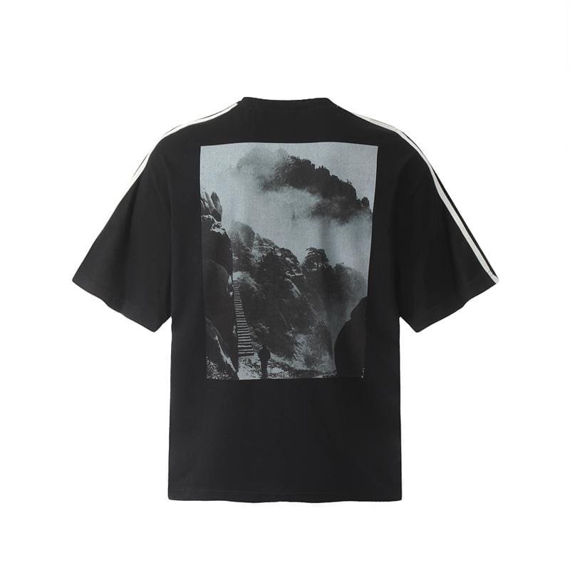 Rrr123 Ink Painting Stitching Tee