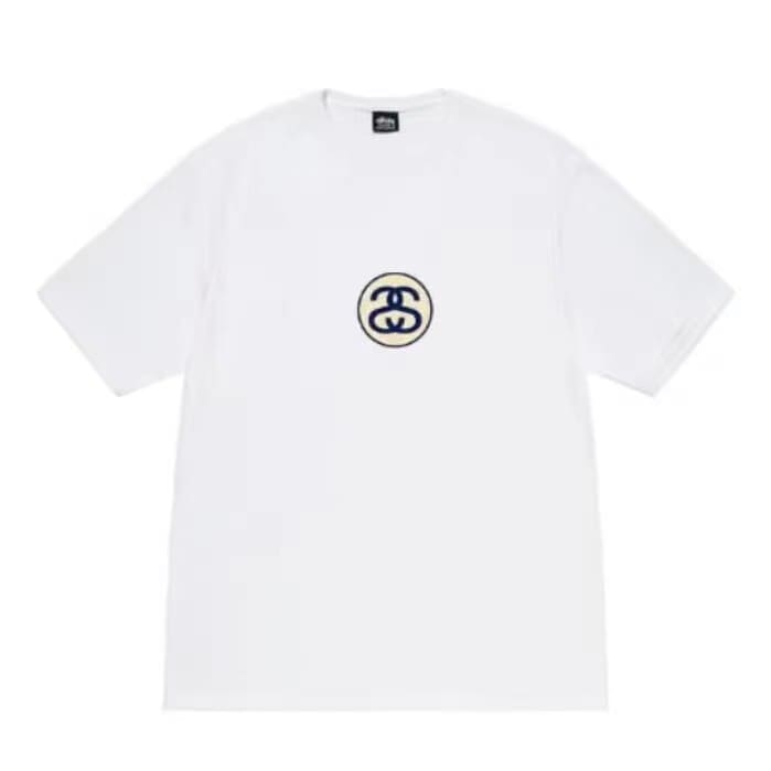 Stussy Crown Surfing Print Short Sleeve T-Shirt for Men and Women 2