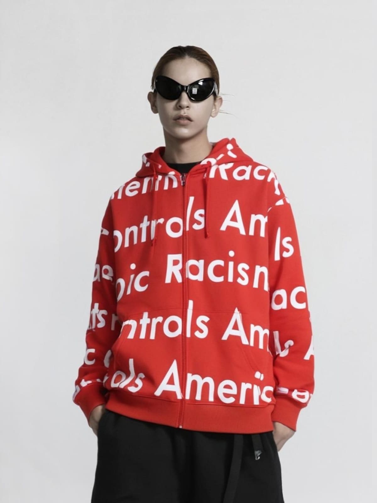 Denim Teares Full Printed Cardigan