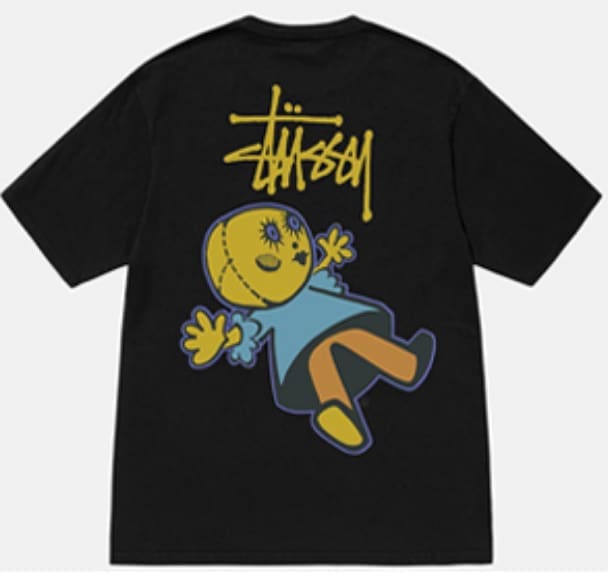 Stussy Crown Surfing Print Short Sleeve T-Shirt for Men and Women 1