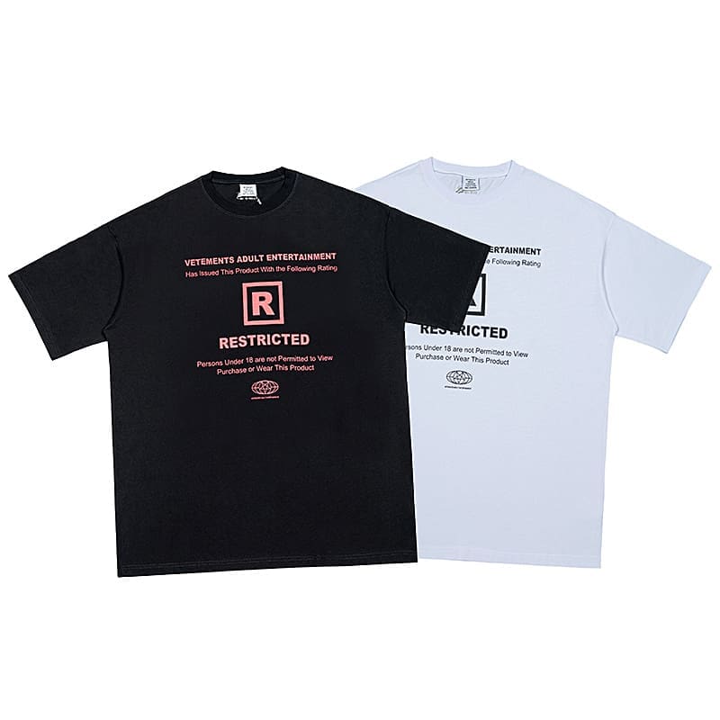 Vetements 2023Ss Letter Printed Tee