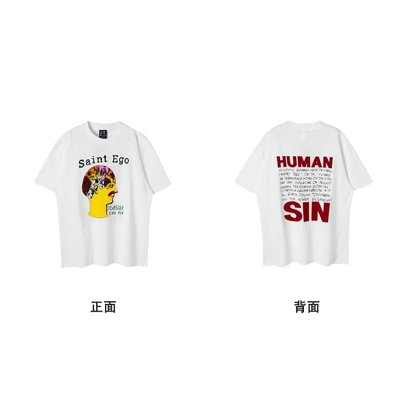 Saint Michael American Vintage Short-Sleeved T-Shirt Hip Hop Niche Style