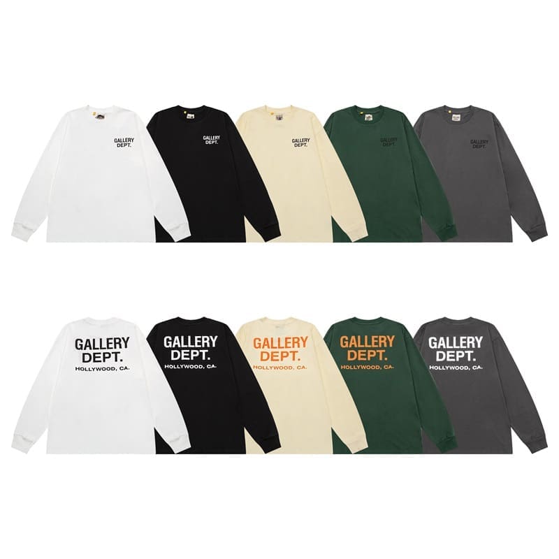 Gallery Dept Letter Print Long Sleeve T-Shirt