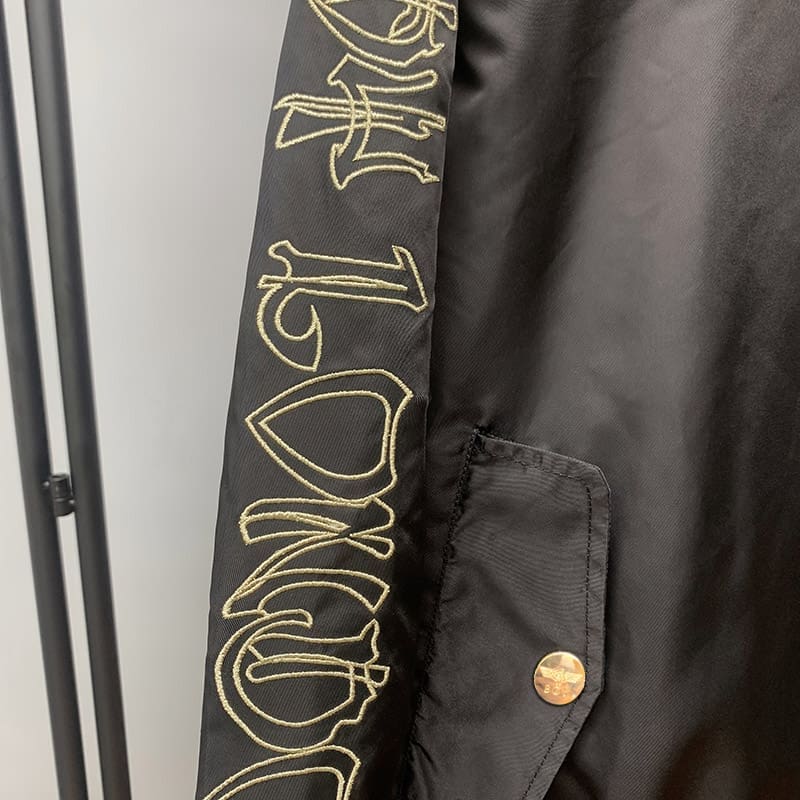 Stand Collar Gold Thread Embroidered Jacket