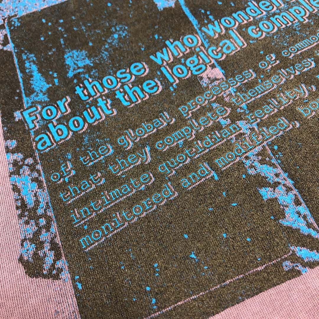 Cavempt Washed Old Purple Batik Tee