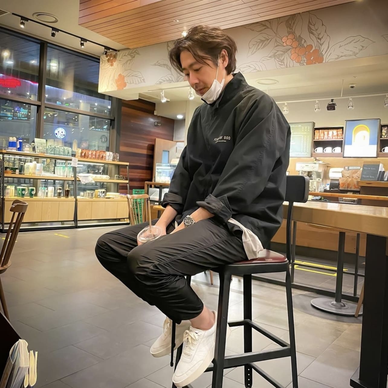 Essentials Amg Fog Main Line Letter Jacket