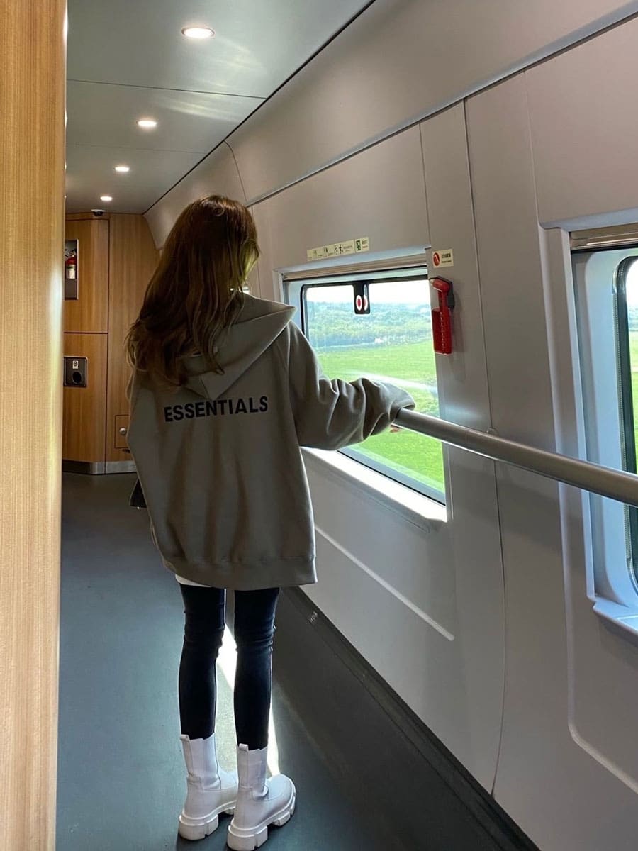 Essentials Fog High Street Zipper Cardigan Fleece Hooded Jacket