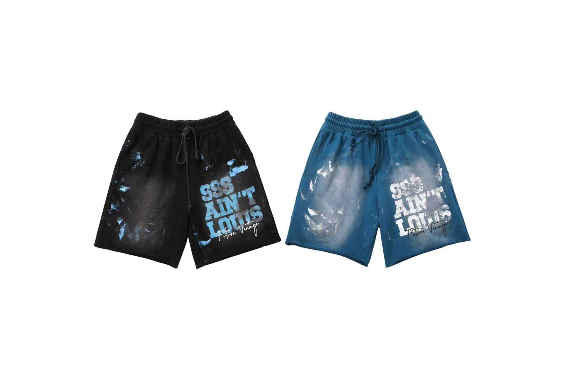 saint L**is 2024ss paint-splashing shorts
