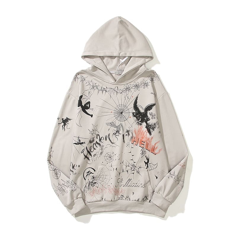 Saint Michael Graffiti Angel Devil Sweater