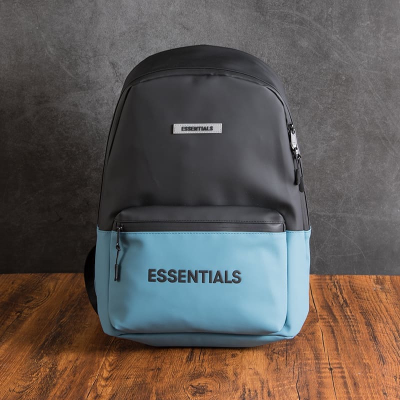 FOG Contrast Color Backpack Unisex High Street College Students Travel Computer Bag