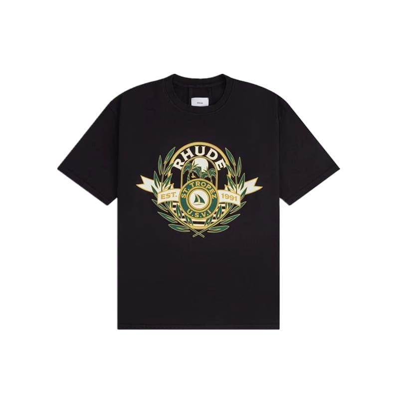 St. Tropez Logo-Print Tee