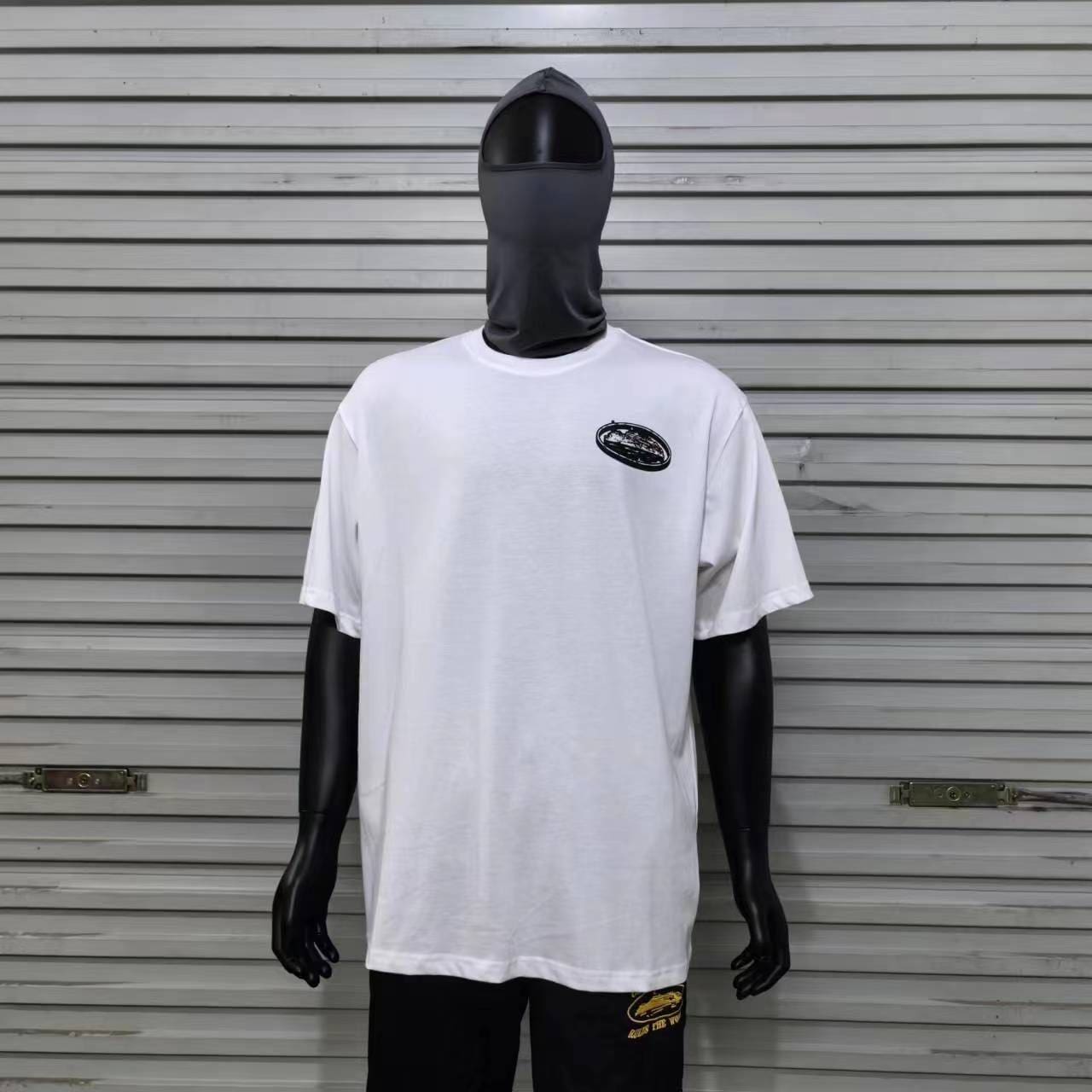 Corteiz Street Fashion Goddess Sculpture Print T-Shirt for Men and Women