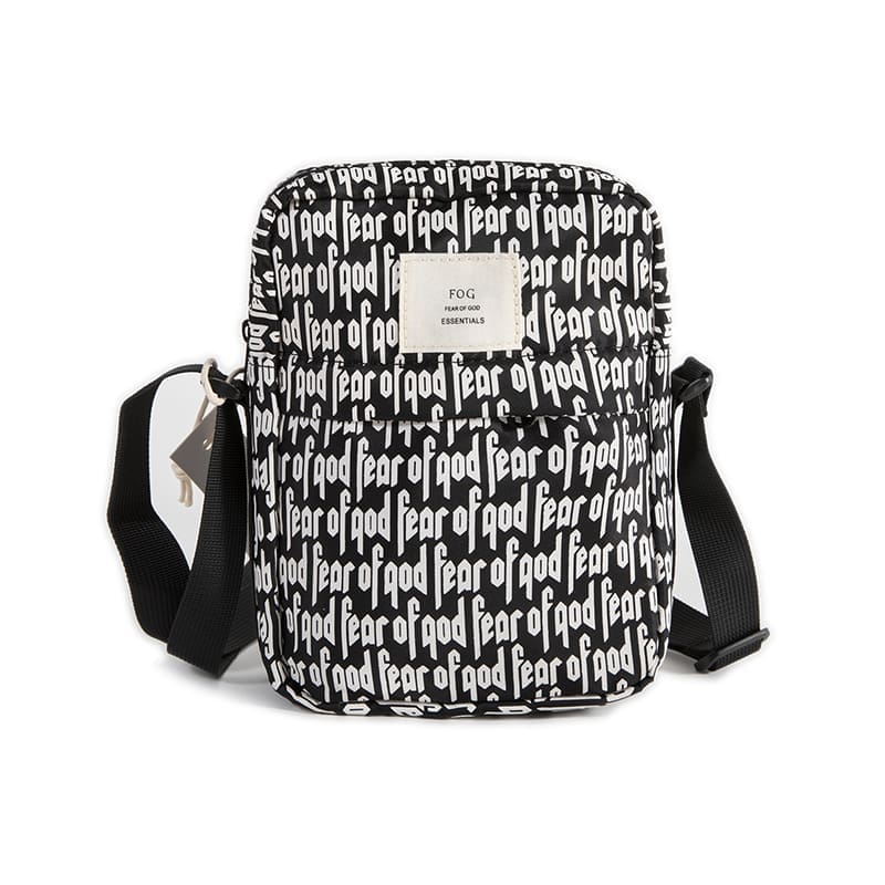 FOG Shoulder Bag Over Printed Letters ESSENTIALS Crossbody Satchel for Men and Women