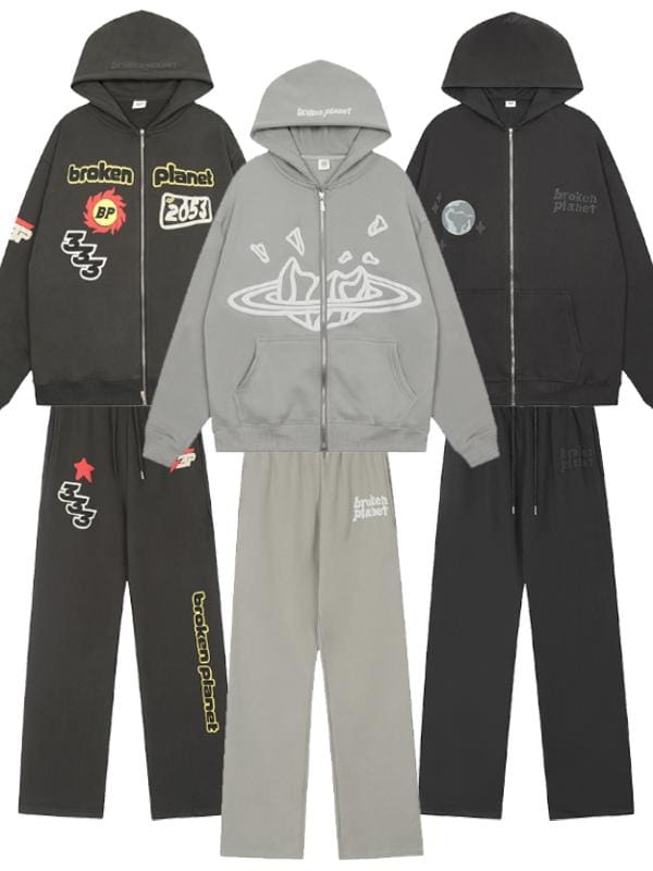 Broken Planet Cardigan Zipper Hoodie for Men and Women