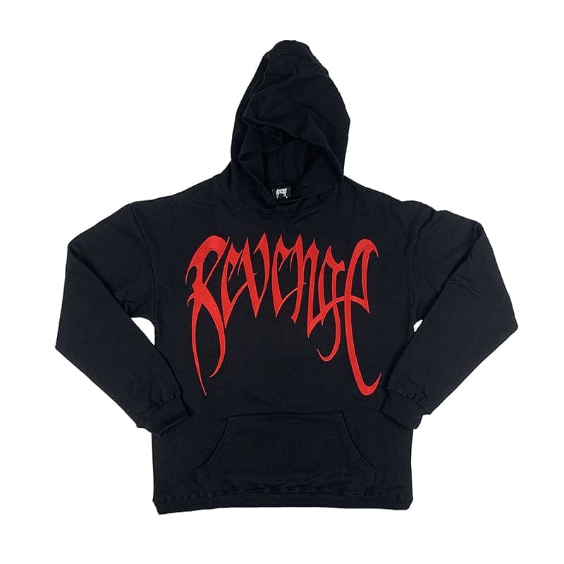 Revenge Red Embroidery Logo Hoodie