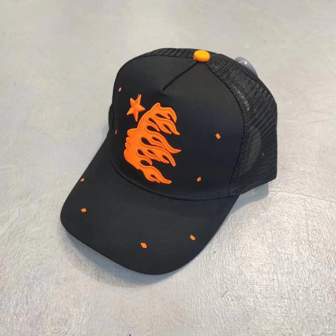 H*lst*r studios rhinestone logo fitted baseball cap for men and women