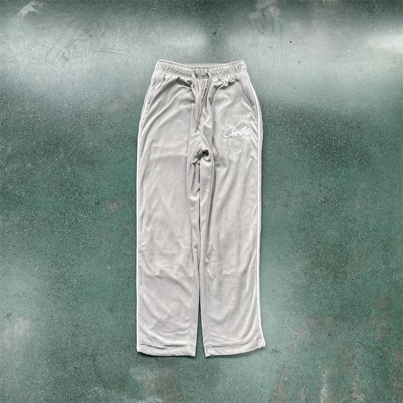 Corteiz Velvet Track Set with Embroidered Letter Zipper